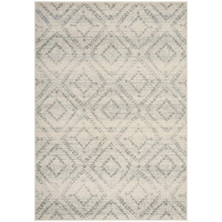 Safavieh Adirondack Power Loomed Square Area Rug, Ivory and Light Blue - 6 x 6 ft. ADR131T-6SQ